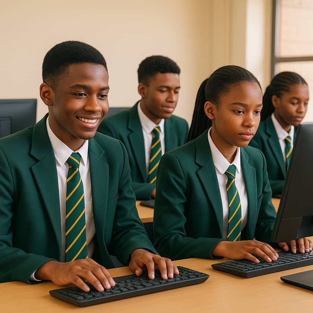 Students in computer lab