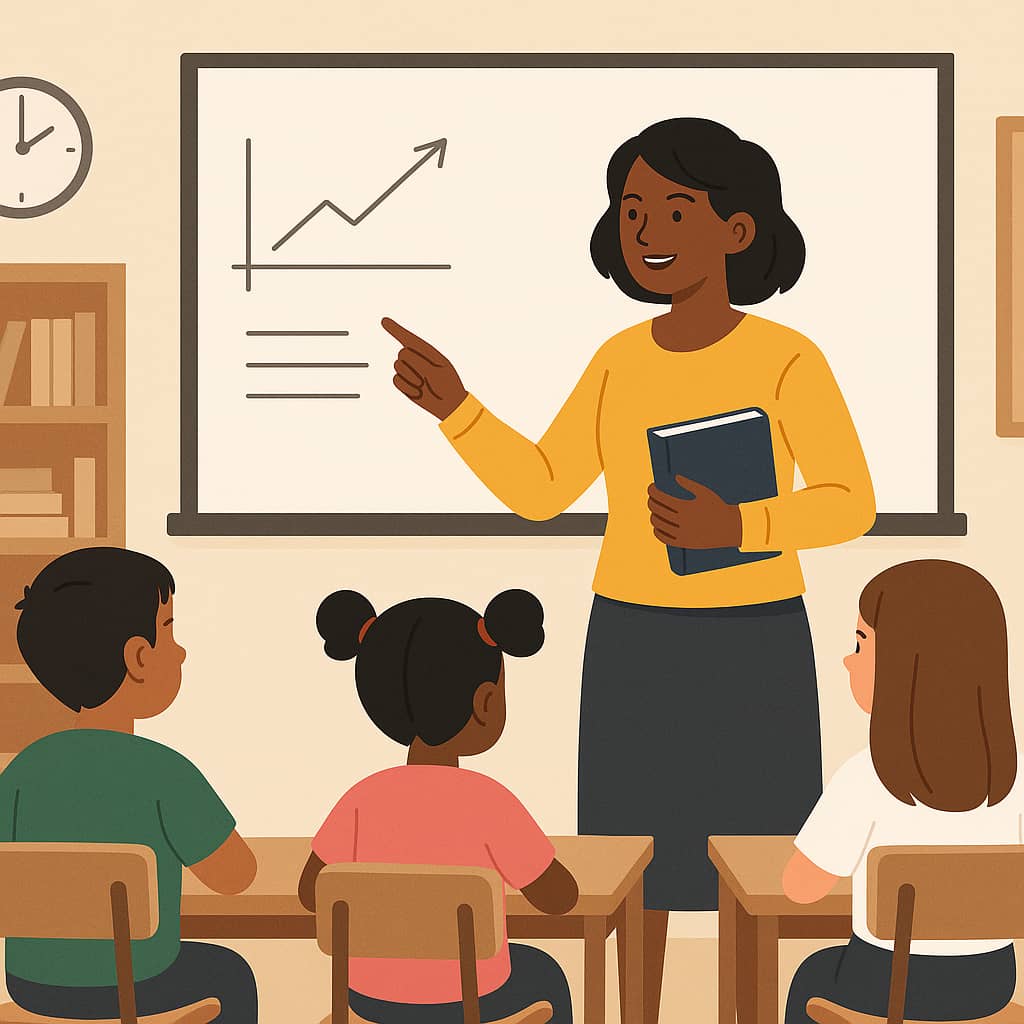 Teacher in classroom